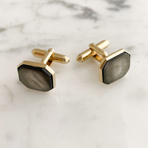 EMERSON vintage Swank shell cuff links - 