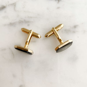 EMERSON vintage Swank shell cuff links - 