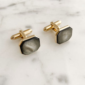 EMERSON vintage Swank shell cuff links - 