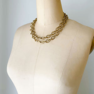 ERICH vintage gold chain belt - 