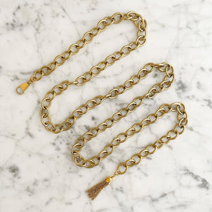 ERICH vintage gold chain belt - 