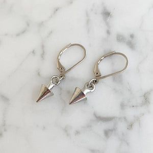 ERIS silver spike earrings - 