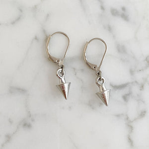 ERIS silver spike earrings - 