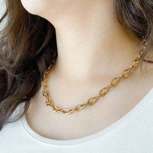 FIELDS gold link chain necklace - 