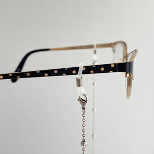 FRANCIE silver necklace, mask, eyeglass chain - 