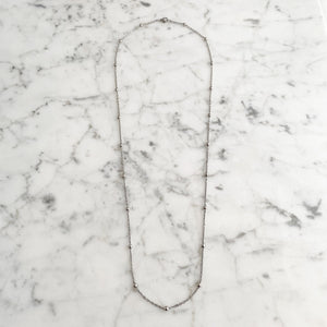 FRANCIE silver necklace, mask, eyeglass chain - 