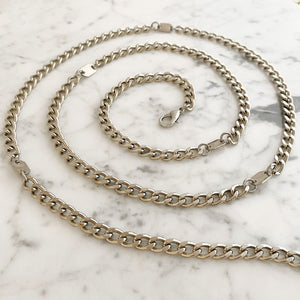 GAGNON silver link and chain belt - 