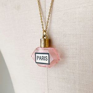 GEMMA Paris pink perfume pendant necklace - 