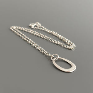 GIDGET sterling hoop drop studs - 