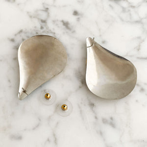 GRAYSON vintage multi coloured enamel teardrop stud earrings - 