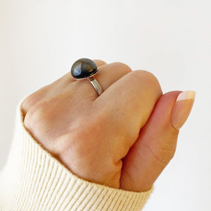 HARLEY hematite ring - 