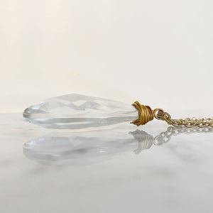 HARRIS-1 crystal chandelier pendant necklace - 