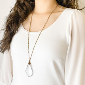 HARRIS-2 crystal chandelier pendant necklace - 