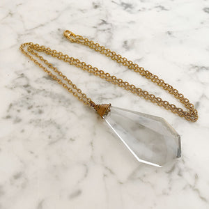 HARRIS-2 crystal chandelier pendant necklace - 
