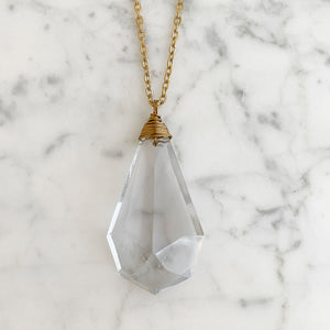 HARRIS-2 crystal chandelier pendant necklace - 
