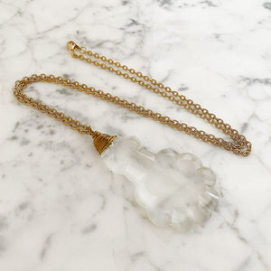 HARRIS-3 crystal chandelier pendant necklace - 