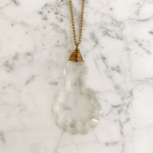 HARRIS-3 crystal chandelier pendant necklace - 