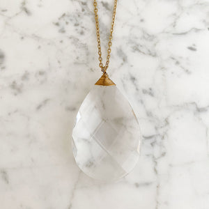 HARRIS-4 crystal chandelier pendant necklace - 