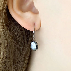 ILEANA sterling and hematite earrings - 