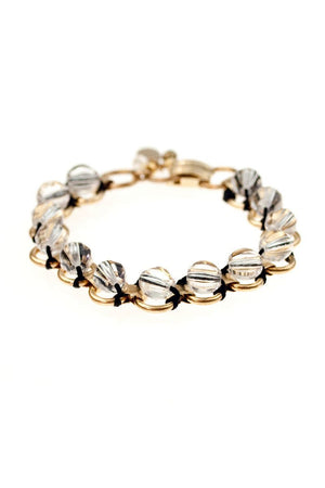JACKSON BRACELET brass & vintage beads (more colours available) - 
