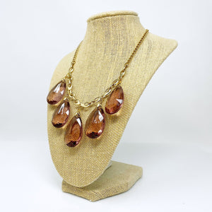 JAQUEN amethyst crystal and gold necklace - 