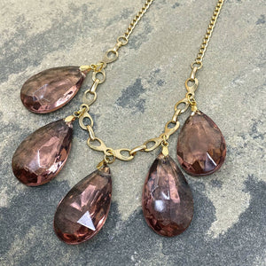 JAQUEN amethyst crystal and gold necklace - 