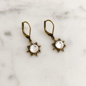 JILLY crystal north star earrings - 