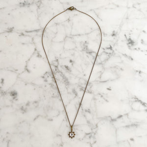 JILLY crystal north star necklace - 