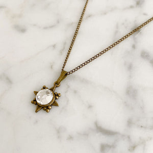 JILLY crystal north star necklace - 
