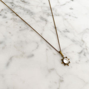 JILLY crystal north star necklace - 