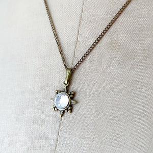 JILLY crystal north star necklace - 