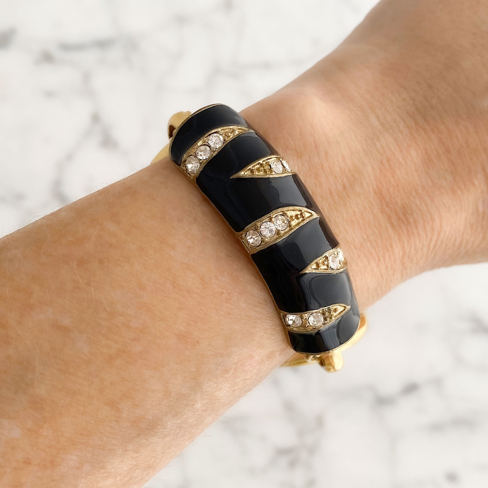 JIMMI vintage black and gold bracelet - Main Image