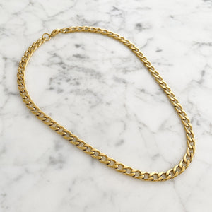 JOSH 16kt gold plated cuban chain necklace - 