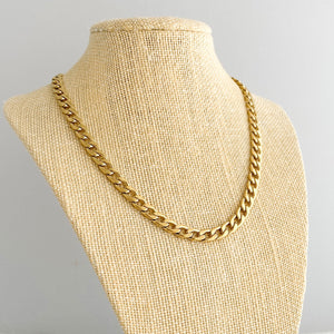 JOSH 16kt gold plated cuban chain necklace - 