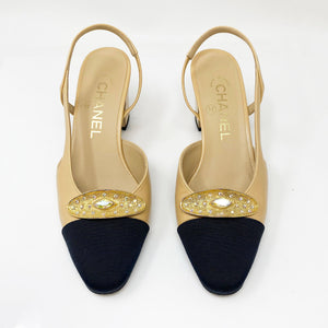 JULIET vintage Musi aurora borealis and gold tone shoe clips - 