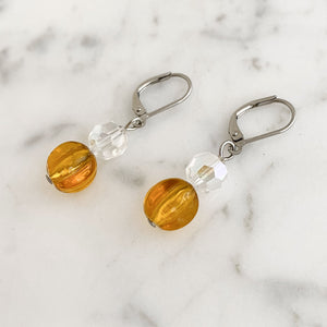 KADEN topaz crystal earrings - 