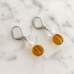 KADEN topaz crystal earrings - 