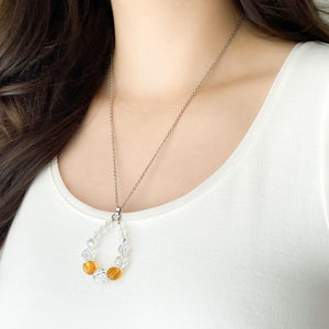 KADEN topaz crystal pendant necklace - 