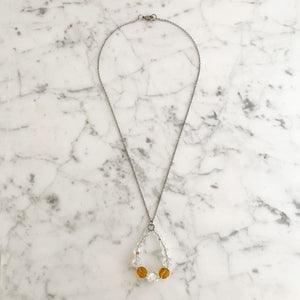 KADEN topaz crystal pendant necklace - 