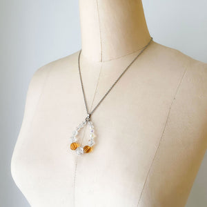 KADEN topaz crystal pendant necklace - 