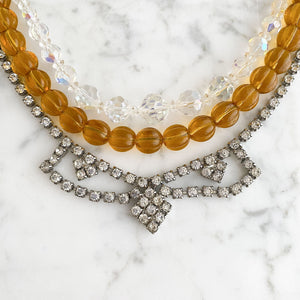 KADEN topaz crystal statement necklace - 