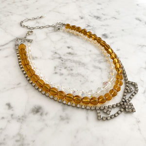 KADEN topaz crystal statement necklace - 