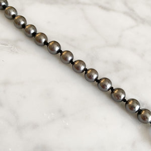 KIDWELL long grey pearl and chain necklace - 