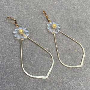 KIERSTYN french crystal and 18kt gold earrings - 