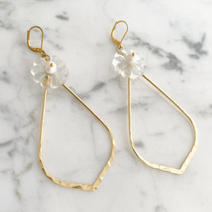 KIERSTYN french crystal and 18kt gold earrings - 