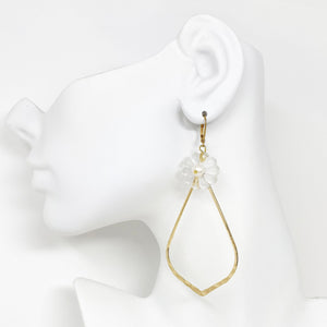 KIERSTYN french crystal and 18kt gold earrings - 