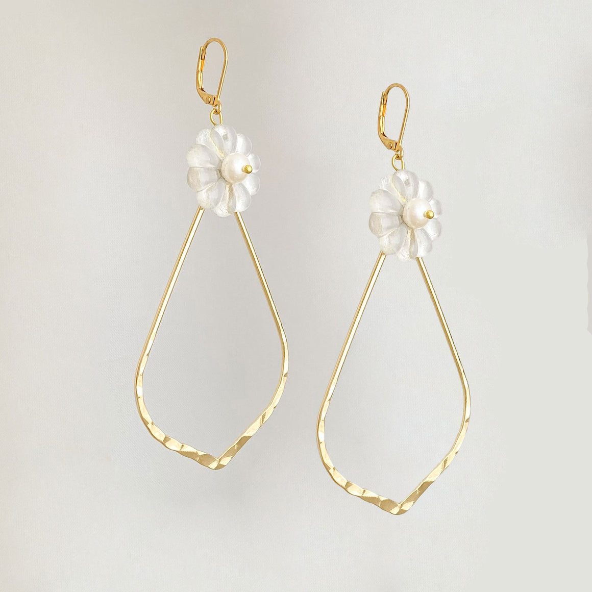KIERSTYN french crystal and 18kt gold earrings