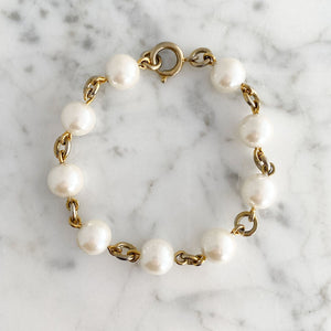 KOSTA vintage opalescent pearl bracelet - 