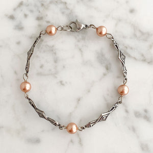 LUISA Art Deco and Swarovski pearl bracelet - 