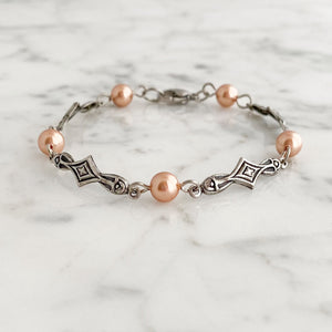 LUISA Art Deco and Swarovski pearl bracelet - 